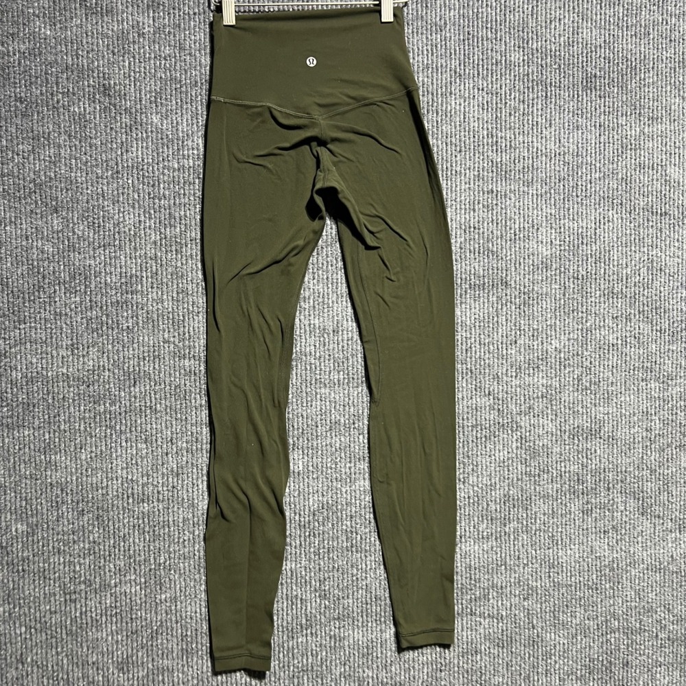Lululemon Align Pant Women Size 2 Dark Olive High Rise 28 Inch Inseam Leggings